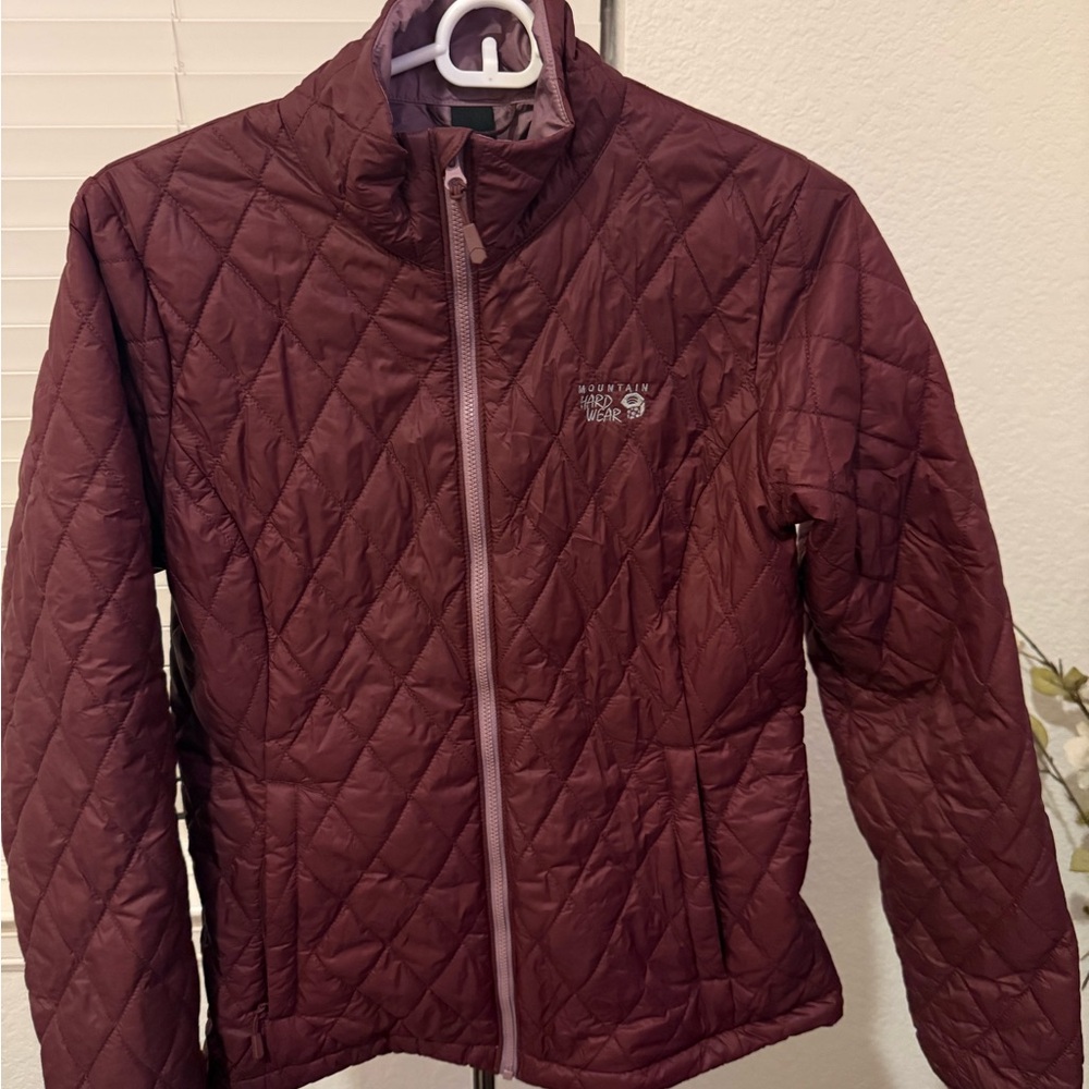 Mountain Hardwear Red Puffer Jacket Lightweight Insulated